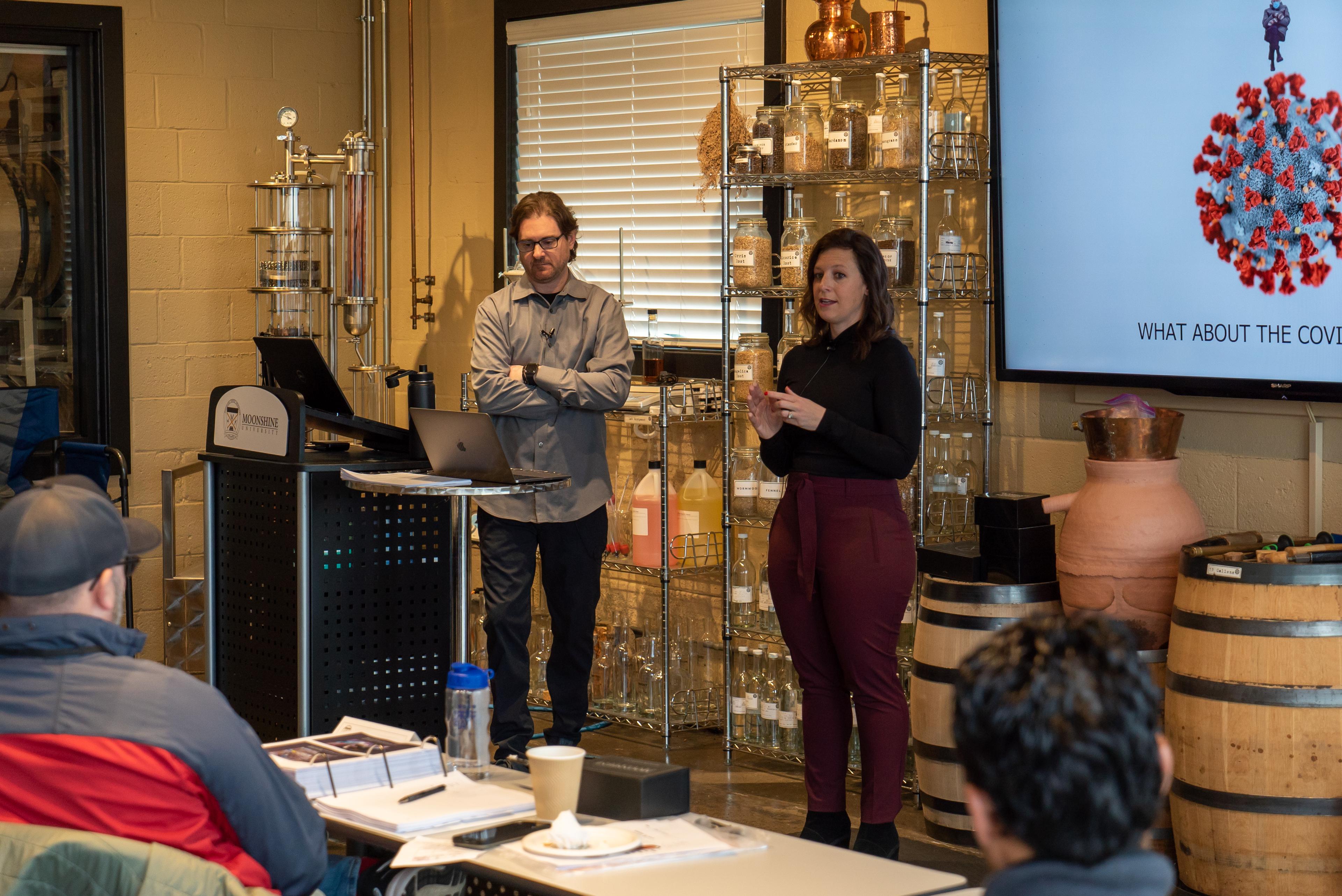 McKenzie presenting at Moonshine University