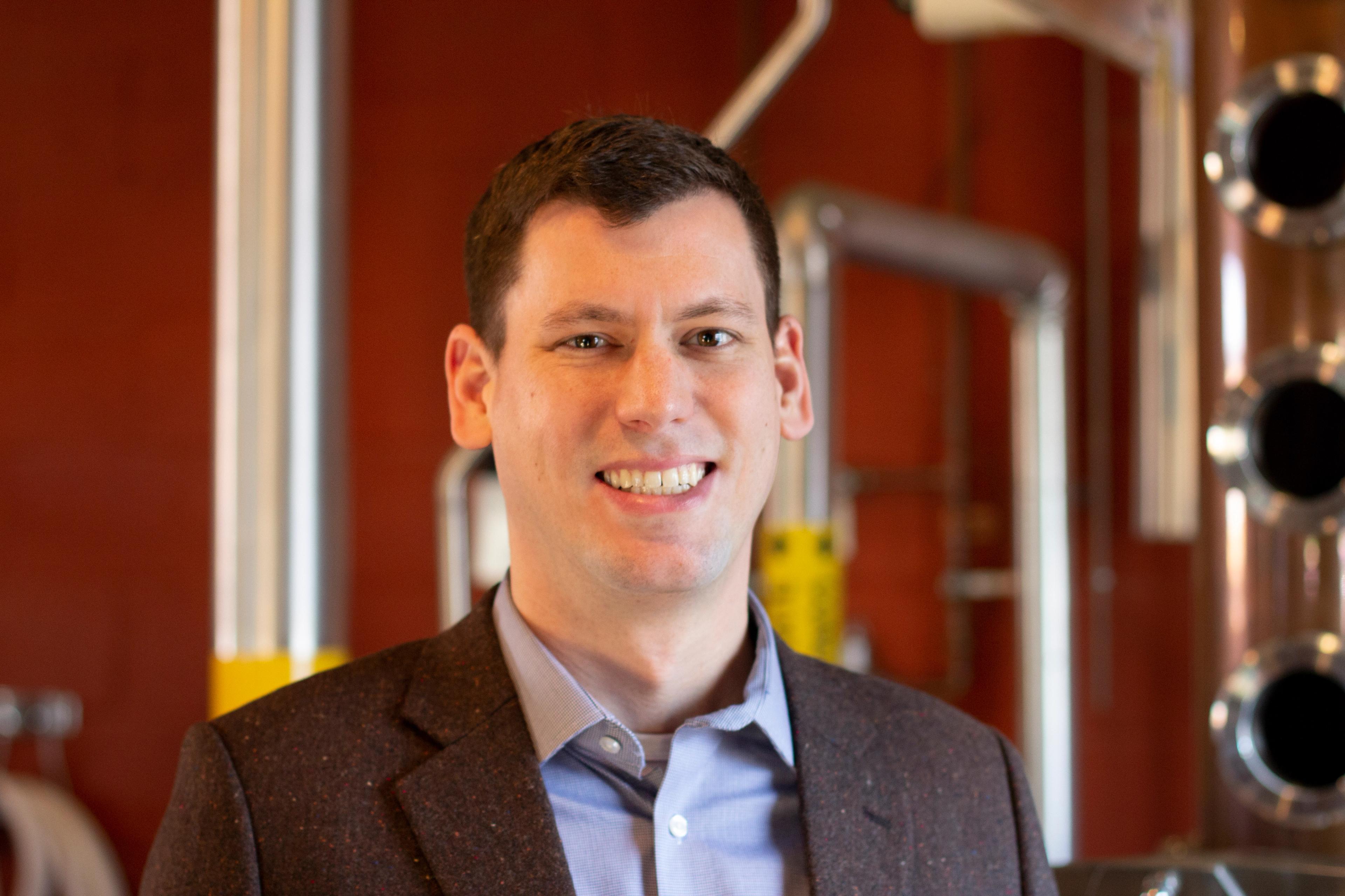 James Niekamp in front of still