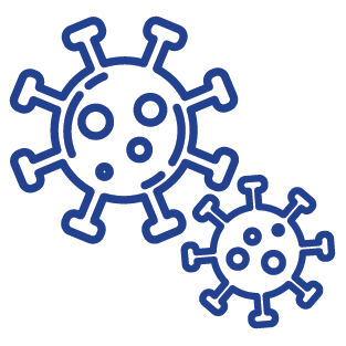 coronavirus molecules icon