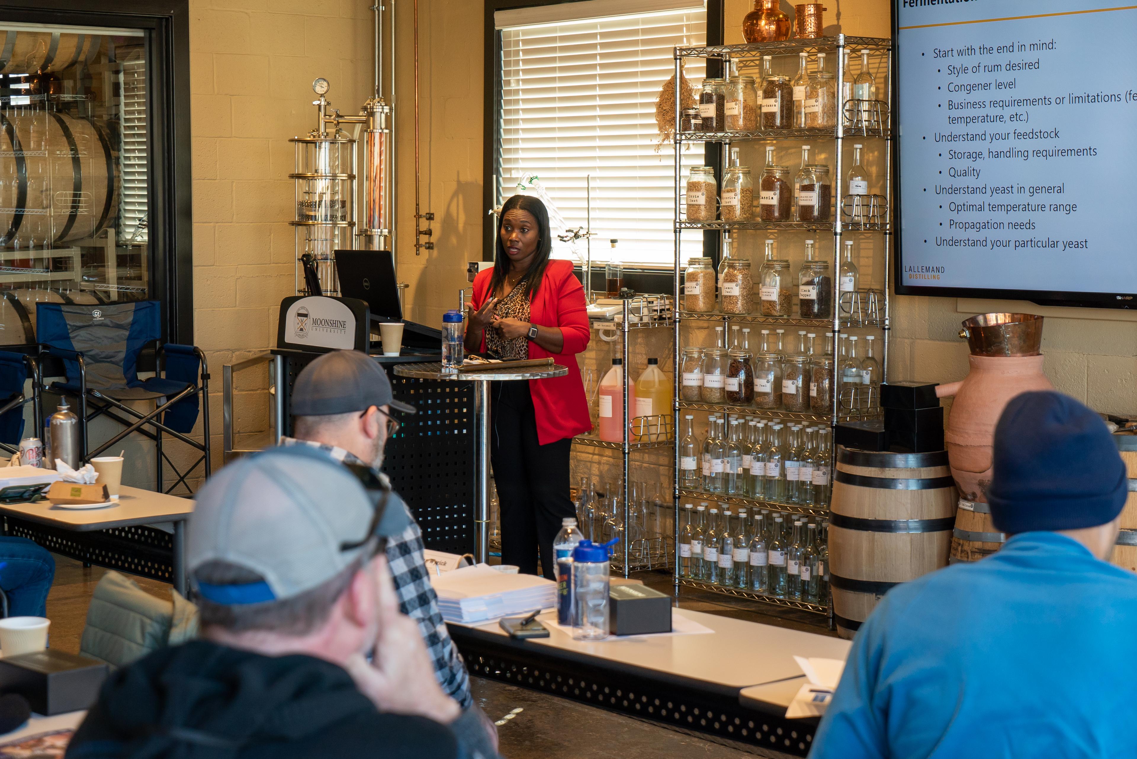 Shernell teaching at Moonshine University