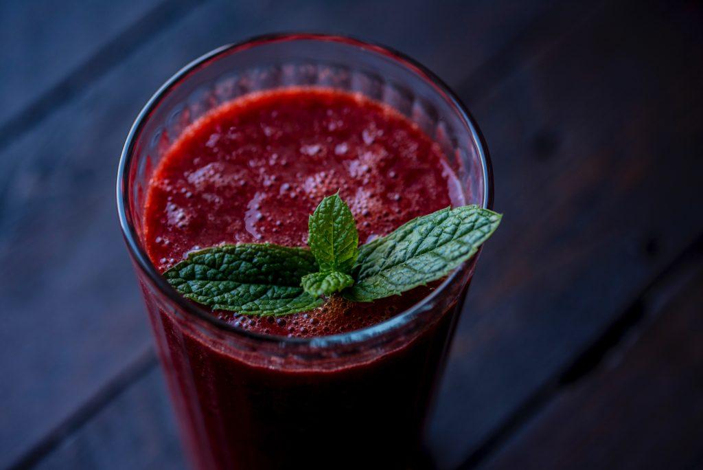 juice with mint 