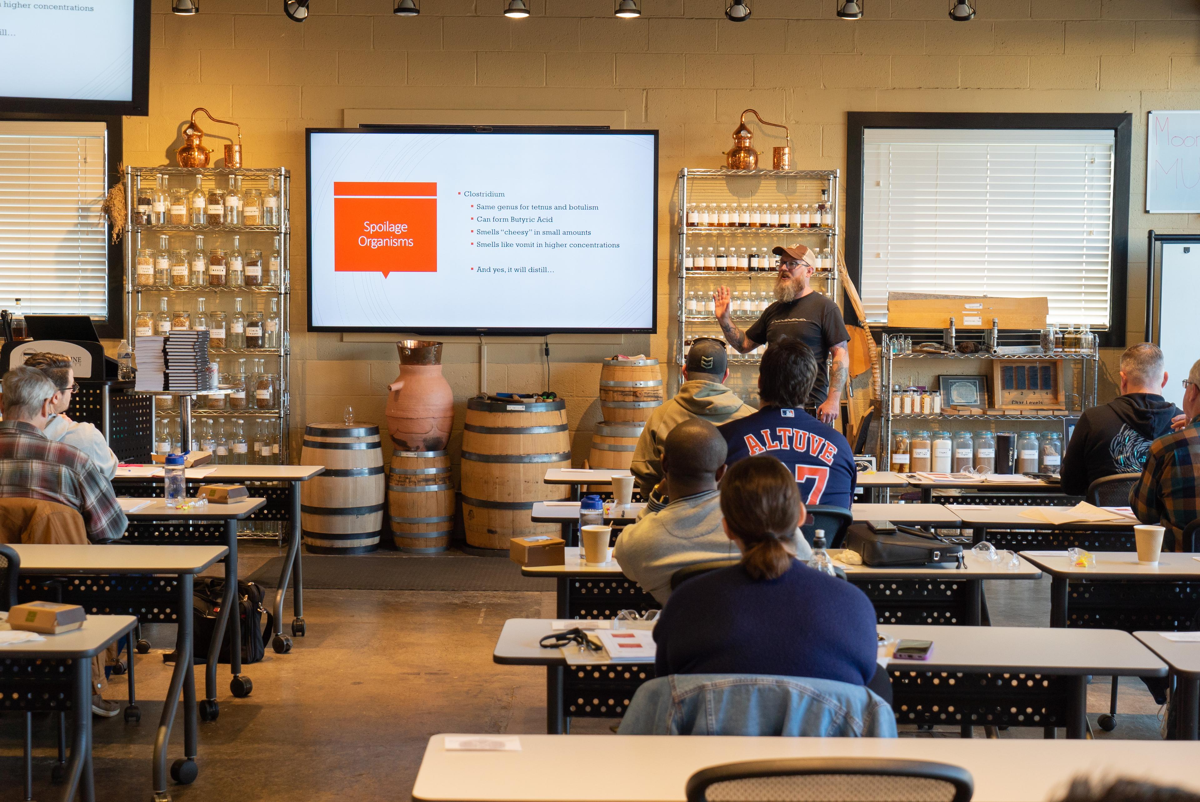 Matt teaching the Whiskey Workshop