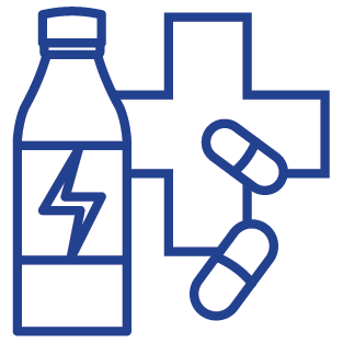 icon of energy drink with vitamins