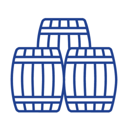group of barrels