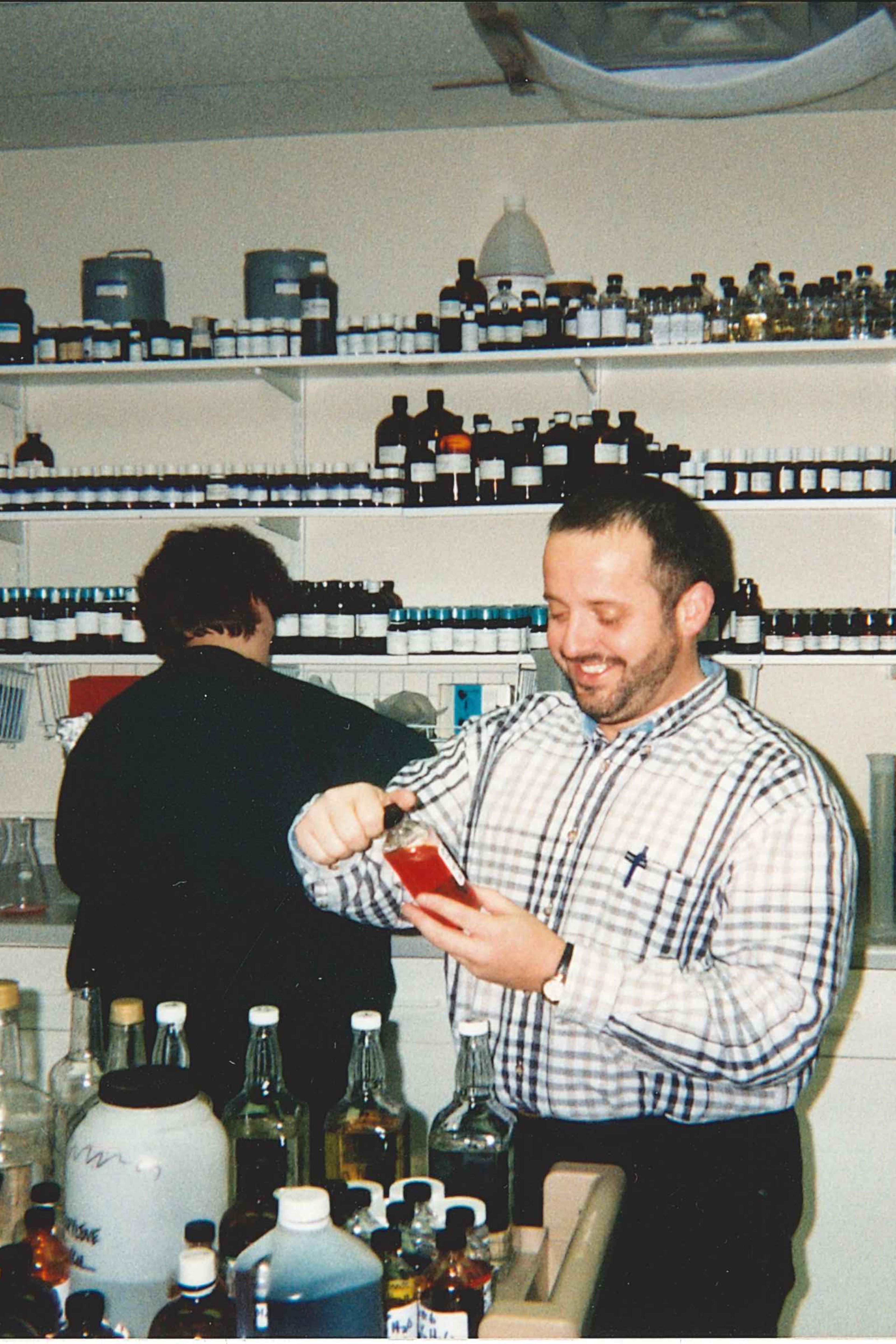 Dave in the early pro-liquitech beverage development lab.