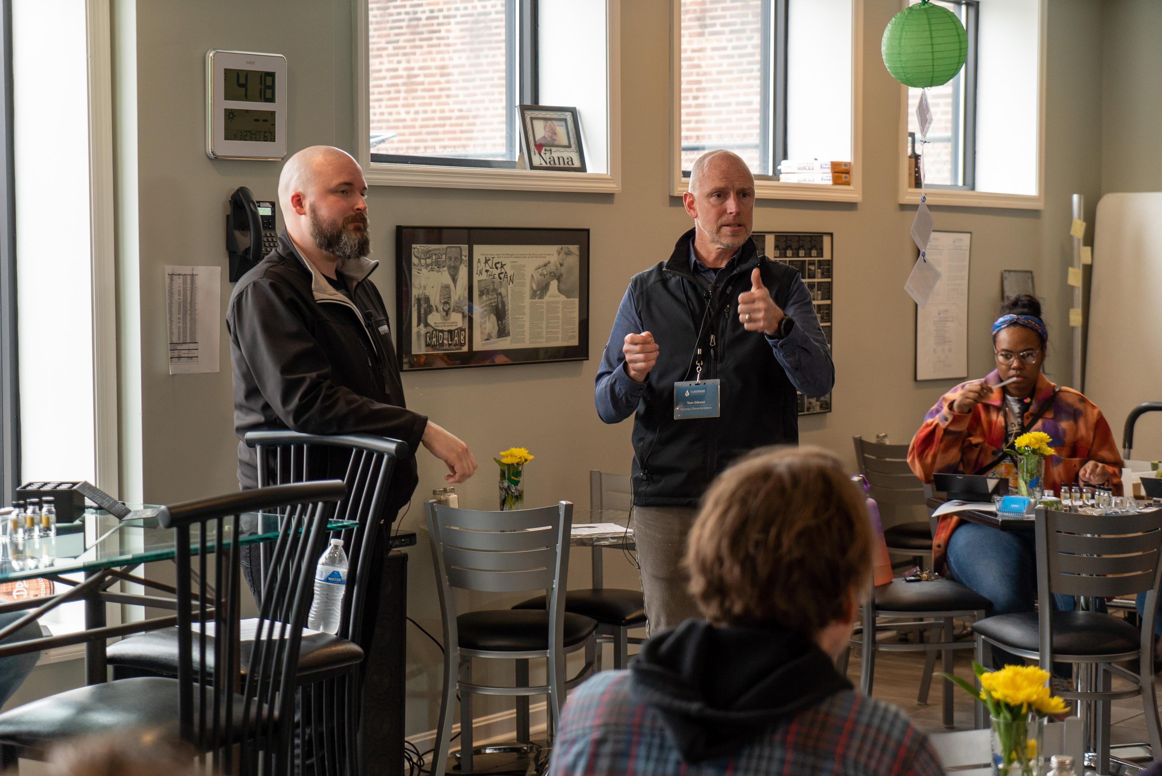 Tom Gibson presenting at Moonshine University