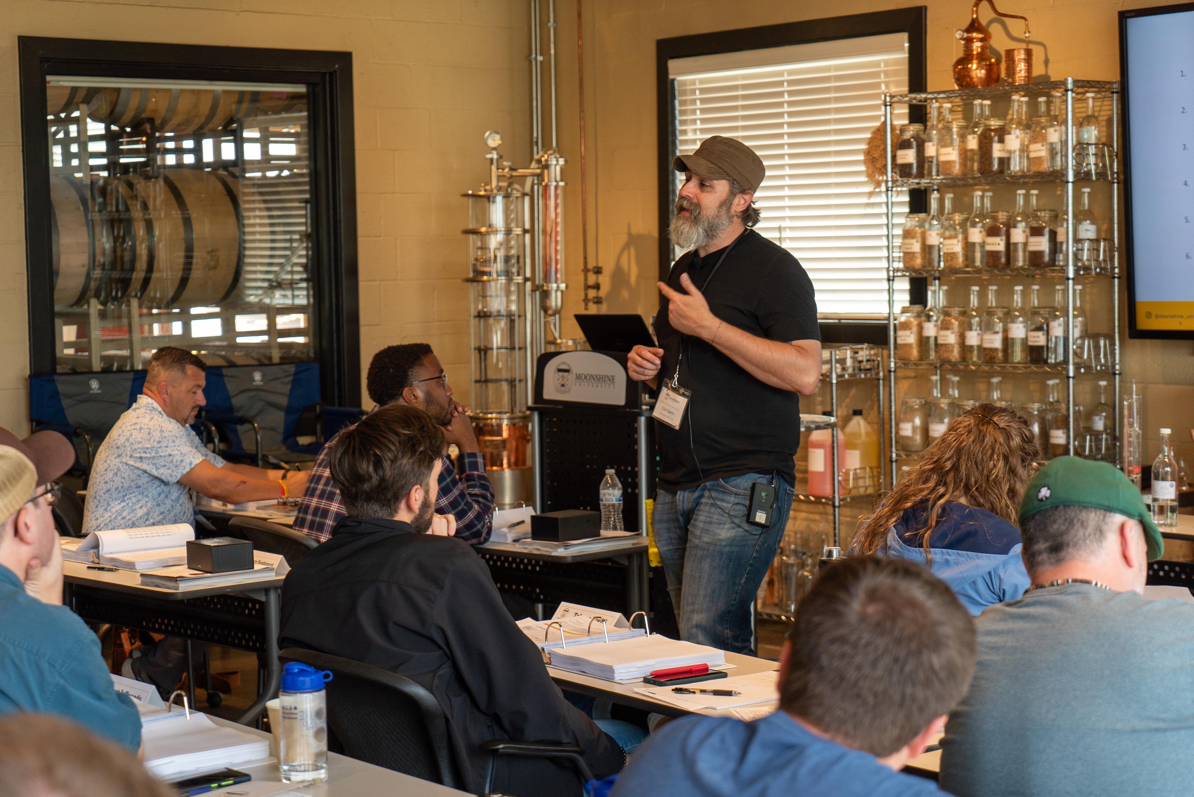 Clay teaching at Moonshine University