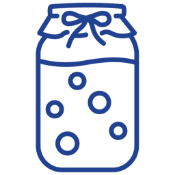 icon of kombucha fermenting in jar
