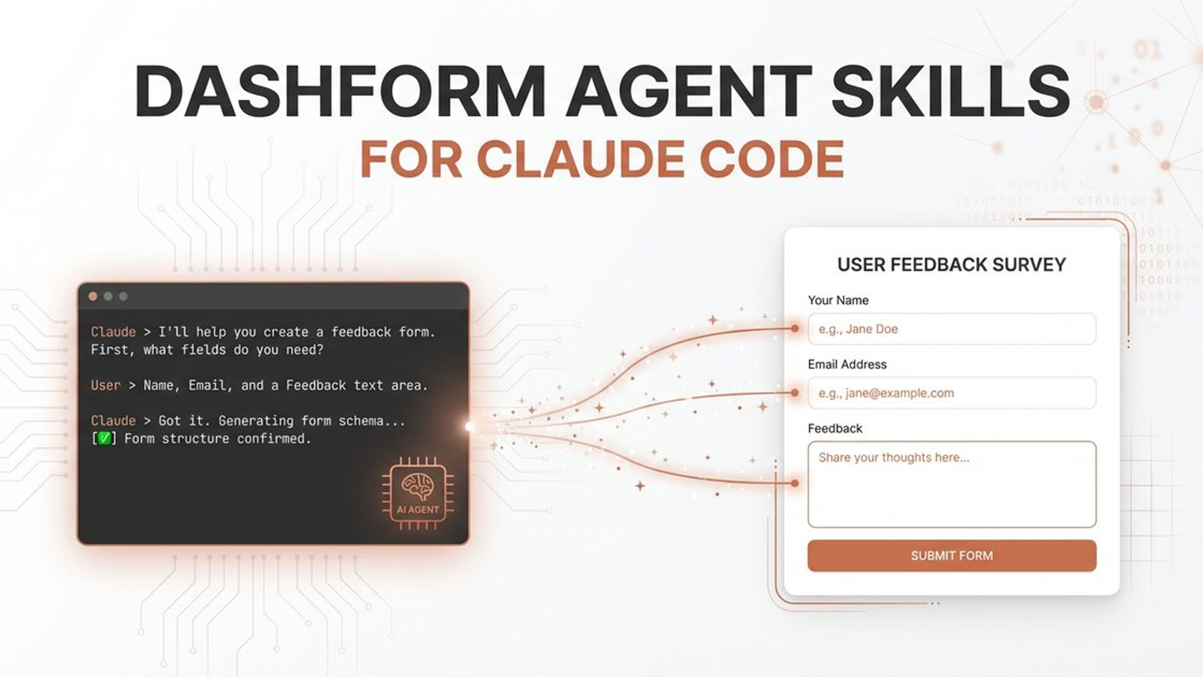 Dashform Agent Skills for Claude Code - Create AI forms through natural language conversation