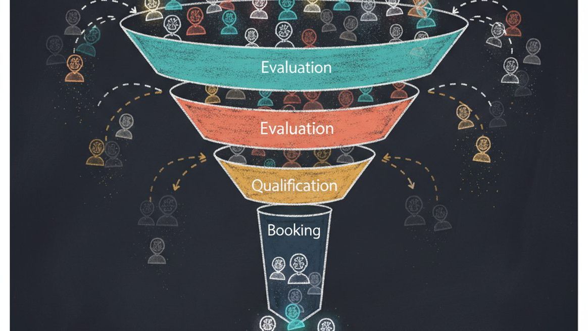 Agent funnel filtering leads through stages