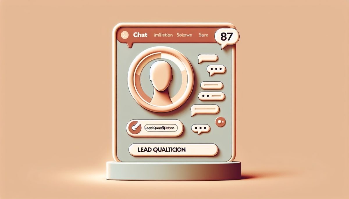 AI-powered lead scoring and qualification interface