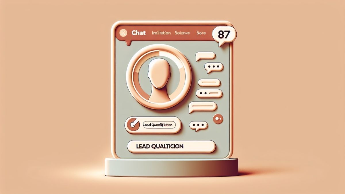 AI-powered lead scoring and qualification interface