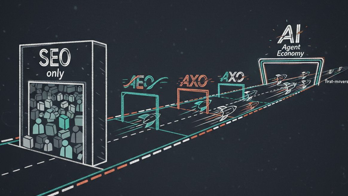 Businesses racing through SEO, AEO, and AXO checkpoints