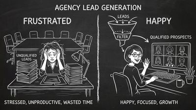 B2B agency discovery call improvement - before and after AI intake funnel implementation