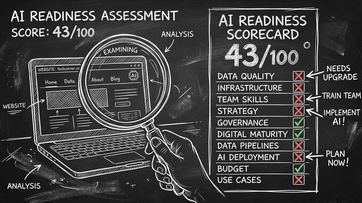 AI readiness audit scorecard showing website assessment