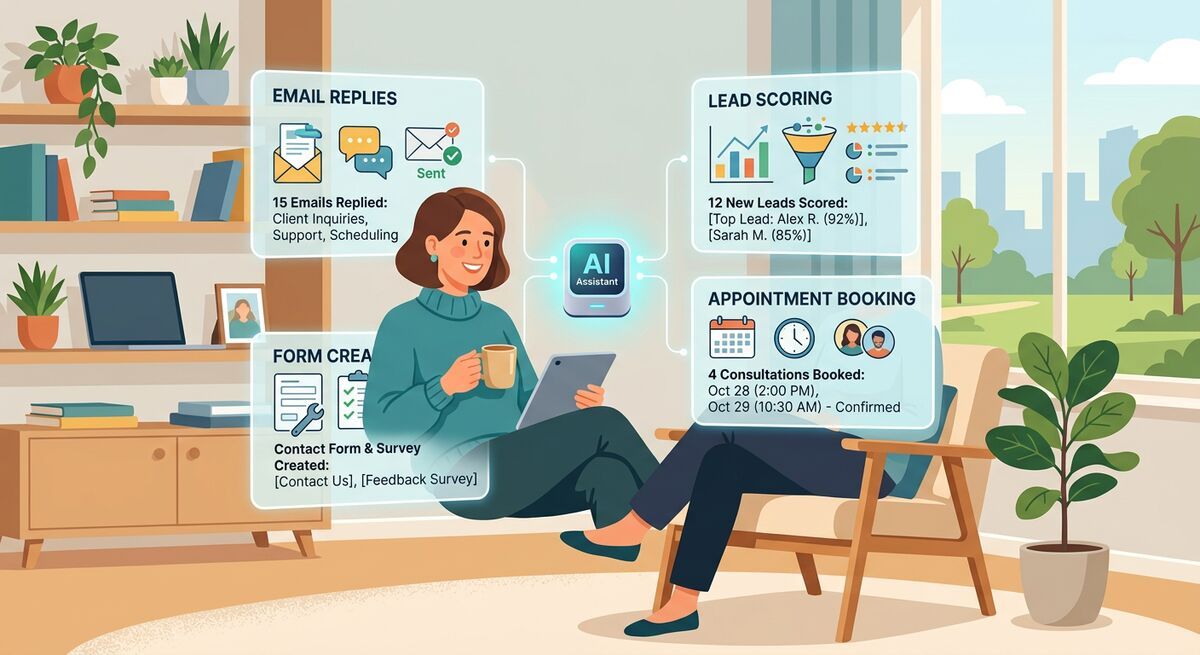 Bar chart comparing lead generation metrics before and after implementing GPT-5.4 AI automation
