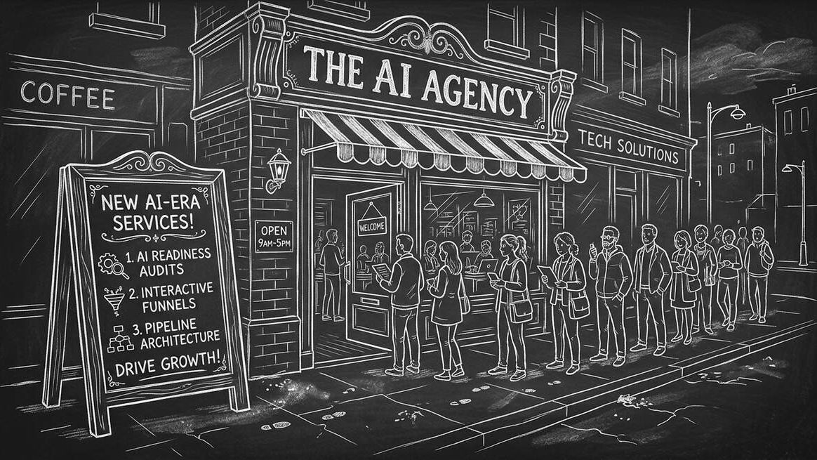 Agency storefront with new AI-era service offerings
