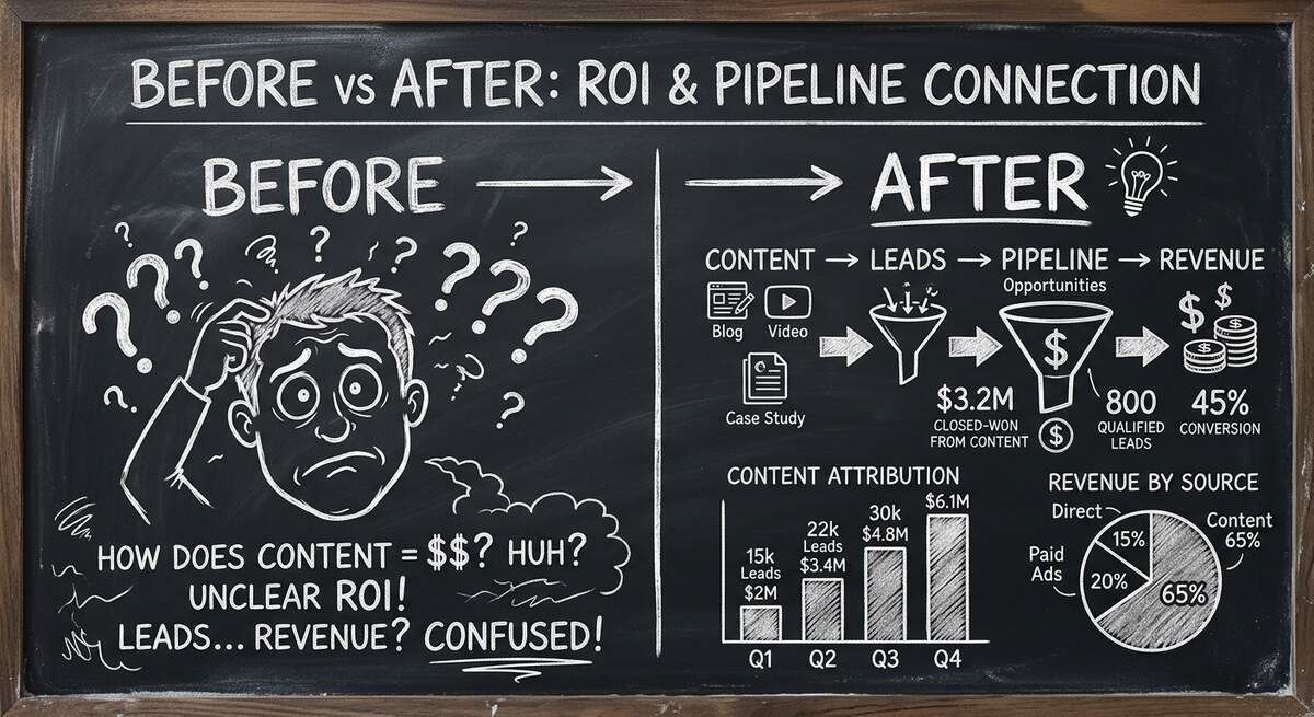 Before and after ROI measurement transformation