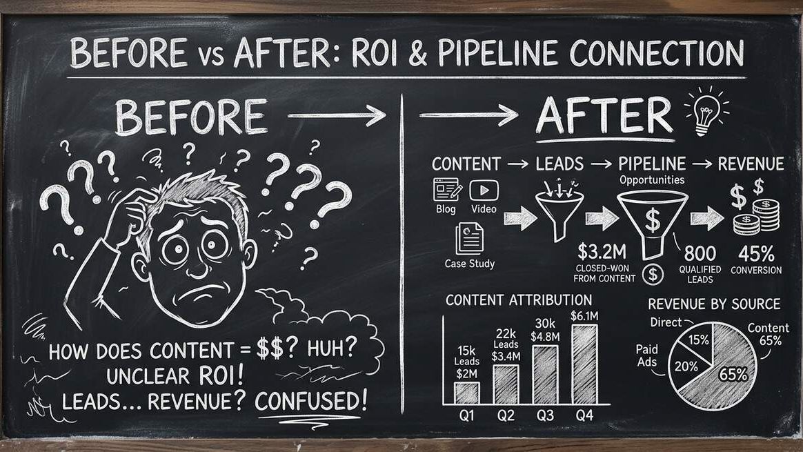 Before and after ROI measurement transformation