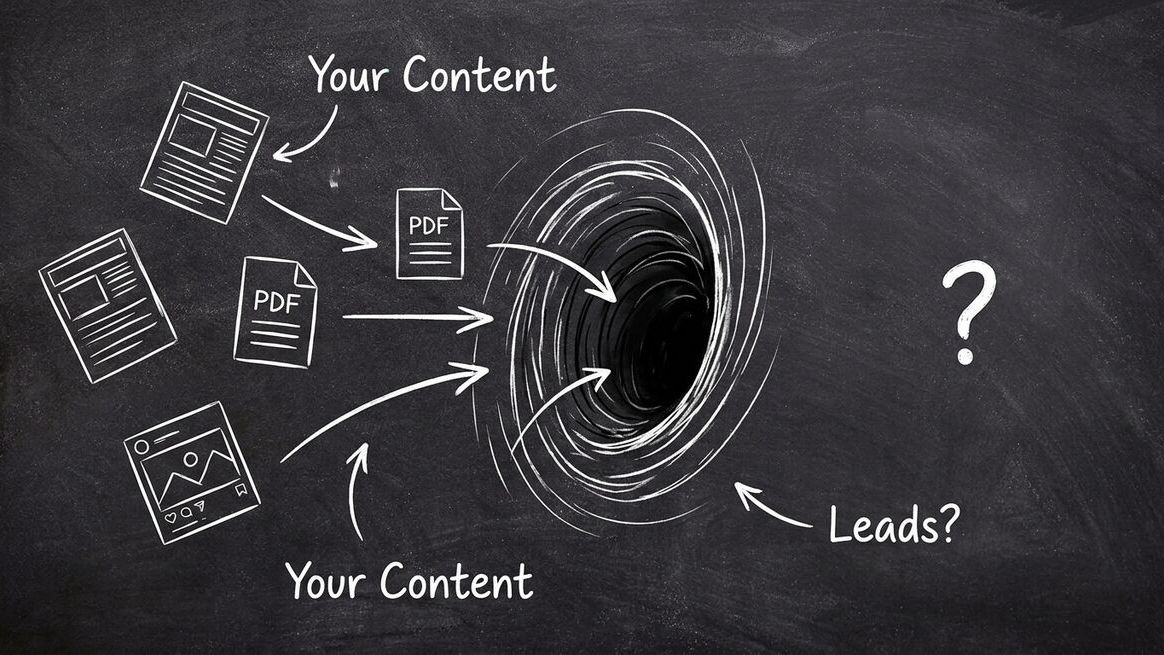 Content going into a black hole - blog posts and PDFs disappearing with no leads emerging