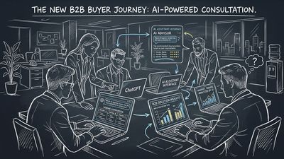 B2B buyers using AI assistants to research and compare vendors