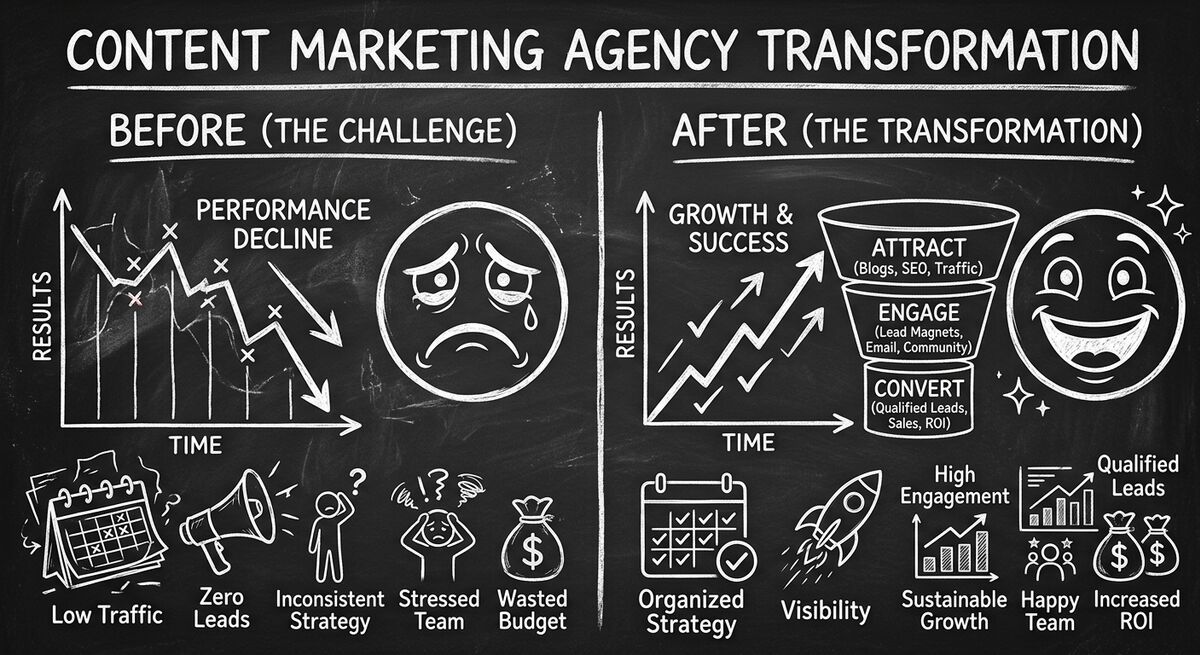 Before and after agency transformation - from content producer to pipeline architect