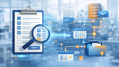 Illustration of a modern, technology-driven client intake process for agencies