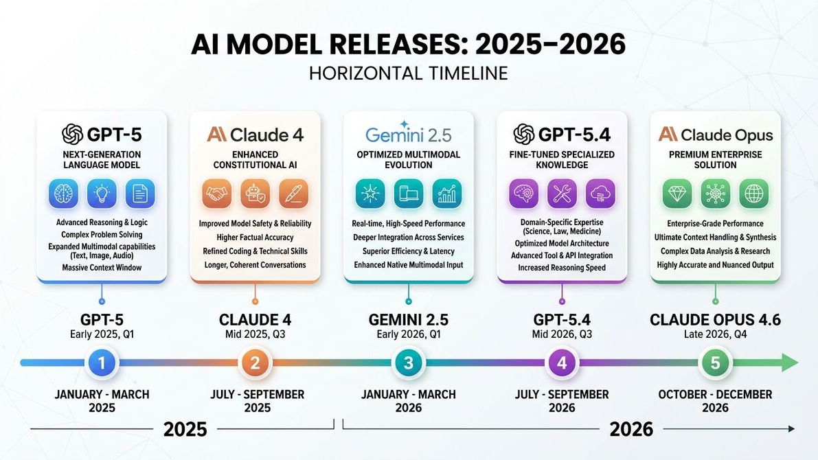 Timeline showing AI model capability growth and form conversion rate improvements from 2024 to 2026