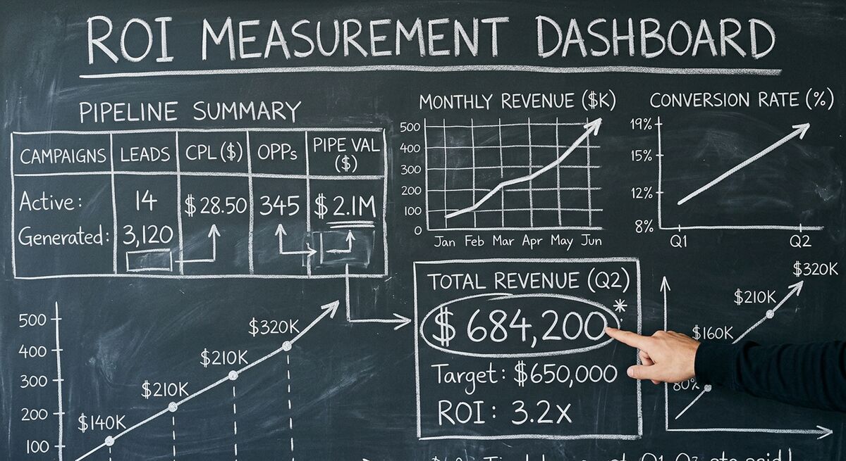 Content marketing ROI measurement dashboard