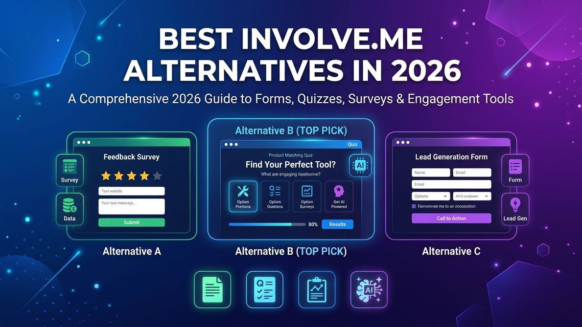 7 Best involve.me Alternatives for Forms, Quizzes & Surveys (2026)