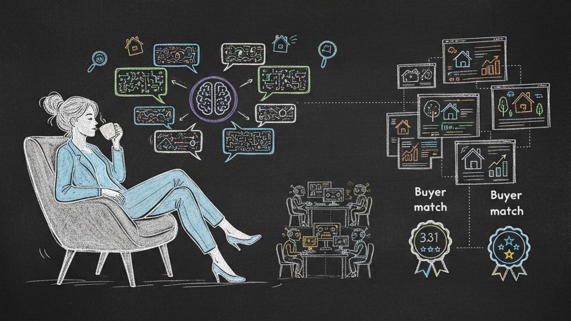 Real estate agent receiving pre-qualified AI leads