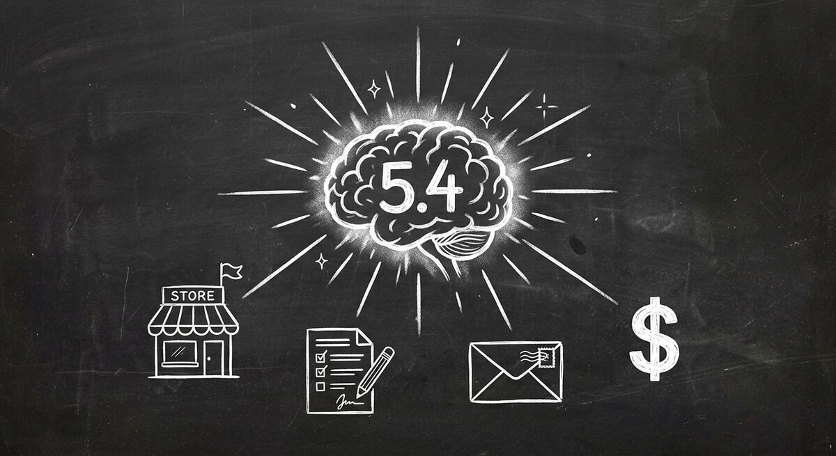 GPT-5.4 small business lead generation automation concept with AI-powered forms and workflow