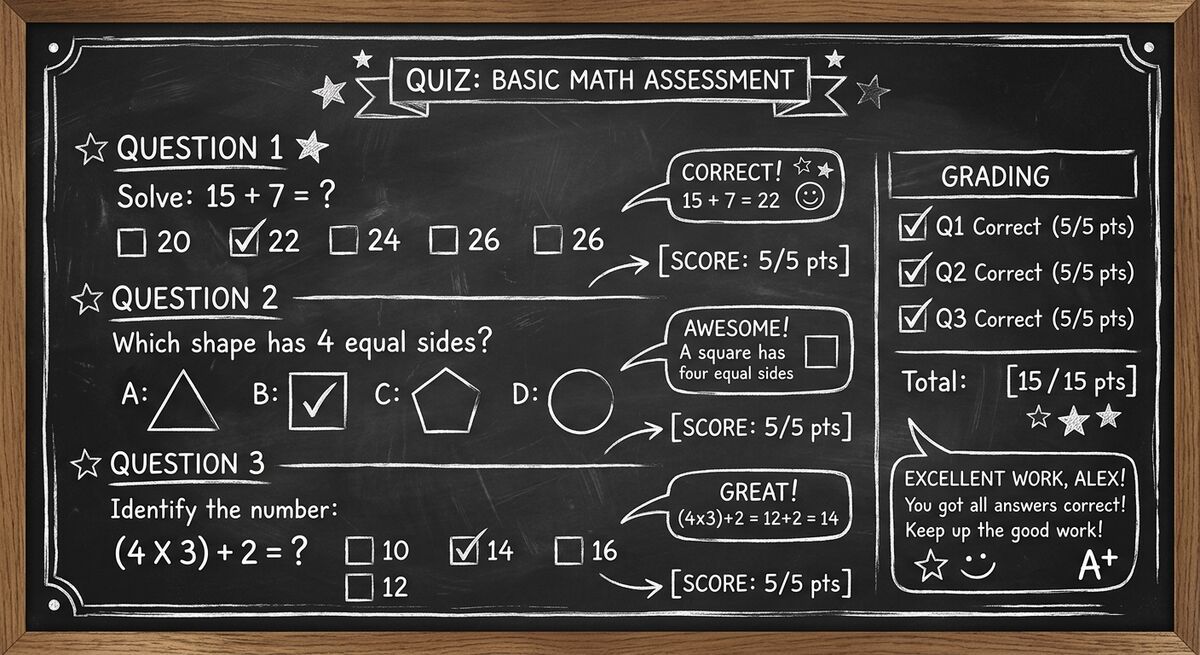 Google Forms quiz interface showing correct answers, points, and feedback