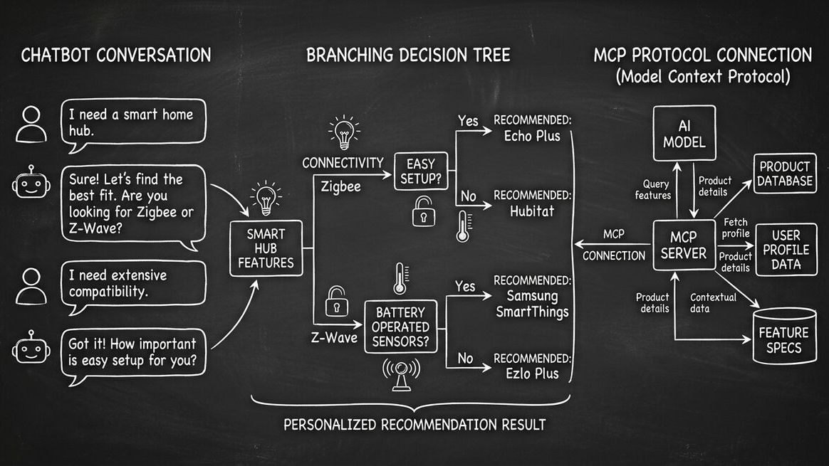 AI agent decision tree for personalized product recommendations