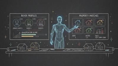 AI agent qualifying home buyers for realtors