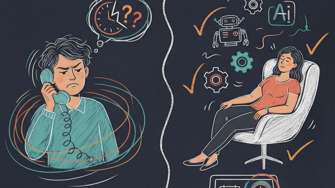 Old way vs new way of spa booking