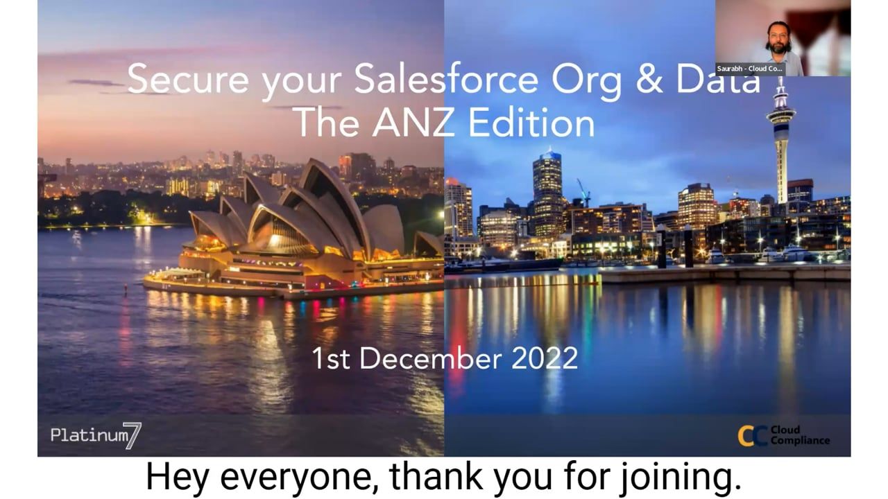 Secure Your Salesforce Org & Data: The ANZ Edition