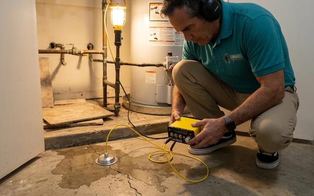 sawgrass leak detection finds leak slabs
