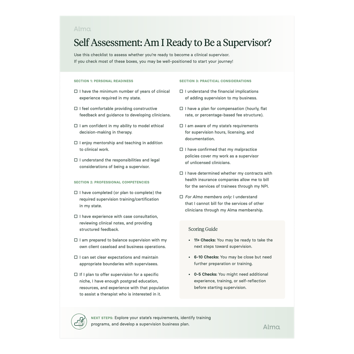 self assessment pdf