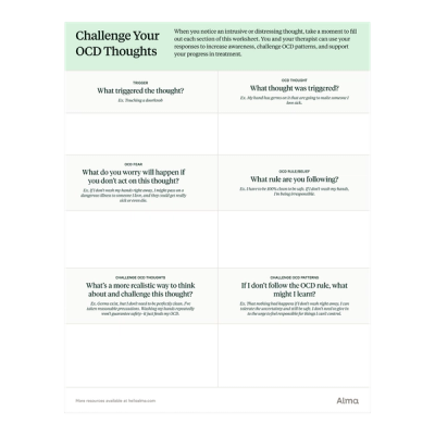 OCD Worksheet