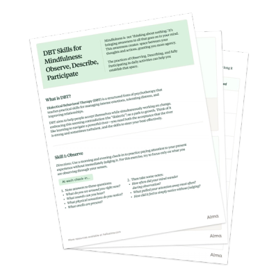 DBT Skills for Mindfulness
