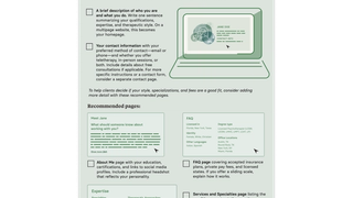 Your Private Practice Website Checklist infographic