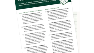 EHR Checklist for Clinicians