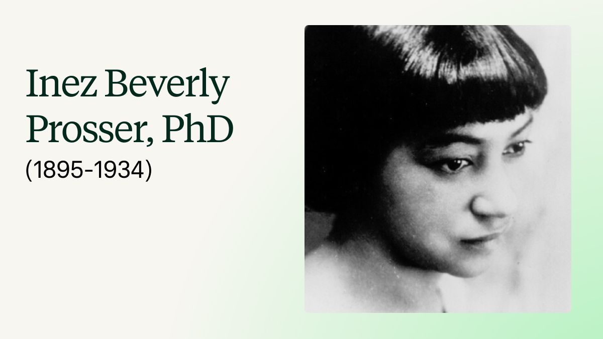 Inez Beverly Prosser, PhD