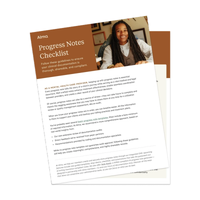 Compliant Progress Notes cheatsheet pdf