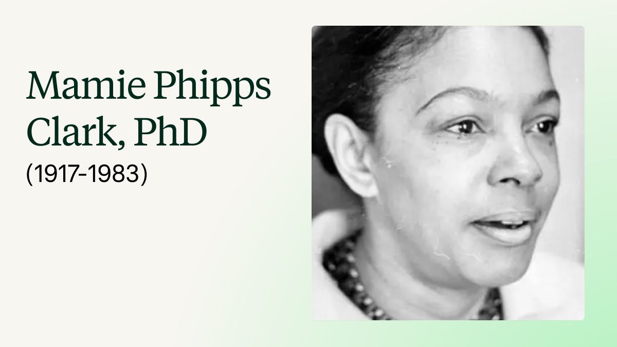 Mamie Phipps Clark, PhD