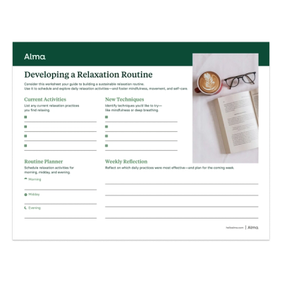Developing a Relaxation Routine