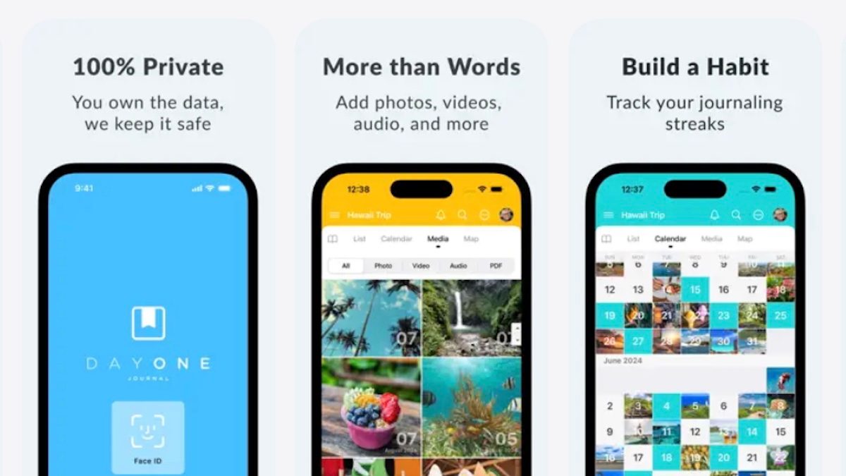 Screenshot of Day One journalling app