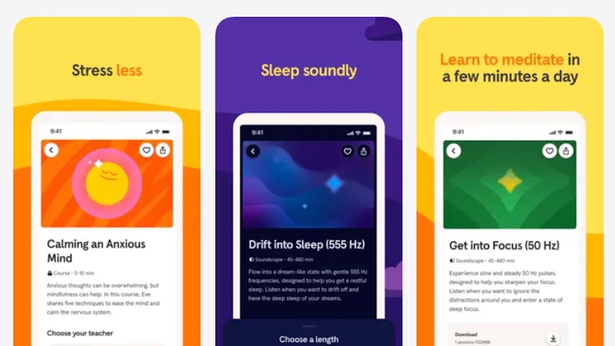 Headspace mindfulness app screenshot