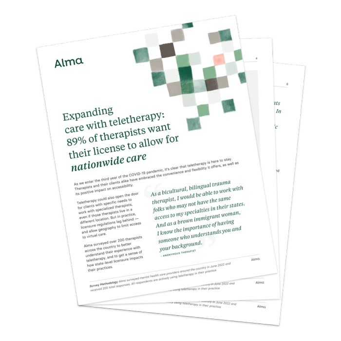 Alma's Cross-State Licensure Survey